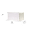 Concealed Cache Padded Foldable Storage Stool